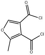 3,4-Furandicarbonyl dichloride, 2-methyl- (9CI),52762-42-2,结构式