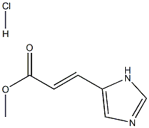methyl 3-[1H-imidazol-4-yl]propenoate hydrochloride salt 化学構造式