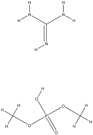 dimethyl hydrogen phosphate, compound with guanidine (1:1) Structure