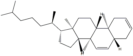 5α-コレスタ-2,6-ジエン 化学構造式