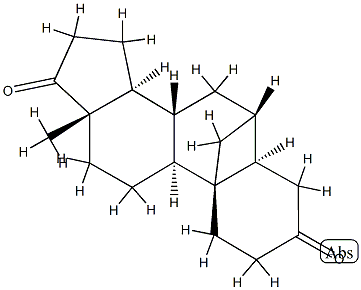 6β,19-Cyclo-5α-androstane-3,17-dione Struktur