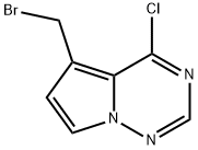 5-溴甲基-4-氯-吡咯并[2,1-F][1,2,4]三嗪, 529508-57-4, 结构式