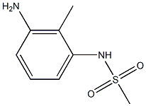 N-(3-氨基-2-甲基苯基)甲磺酰胺, 52980-19-5, 结构式