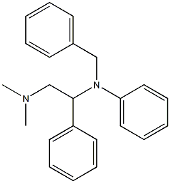 N-ベンジル-β-(ジメチルアミノ)-α-フェニルベンゼンエタンアミン 化学構造式
