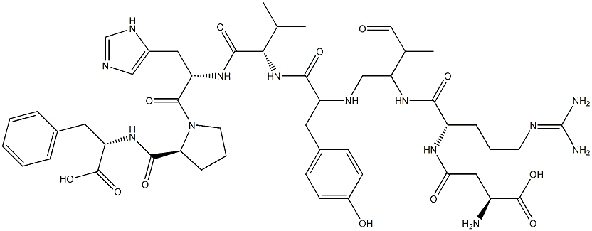 angiotensin II, Asp(1)-Val(5)- Structure