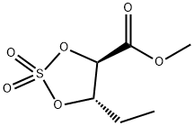 L-threo-Pentonic acid, 4,5-dideoxy-, methyl ester, cyclic sulfate (9CI),530739-47-0,结构式