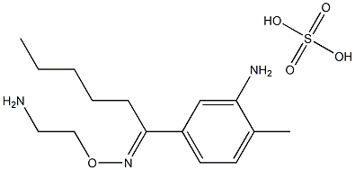 Caproxamine sulfate Struktur