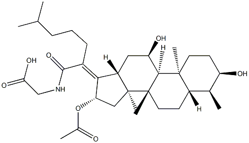 tauro-24,25-dihydrofusidate Structure