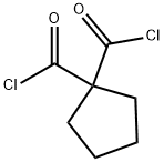 1,1-Cyclopentanedicarbonyldichloride(9CI) 化学構造式