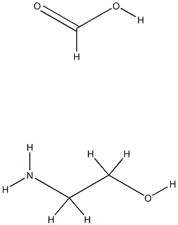 ぎ酸2-ヒドロキシエチルアンモニウム 化学構造式