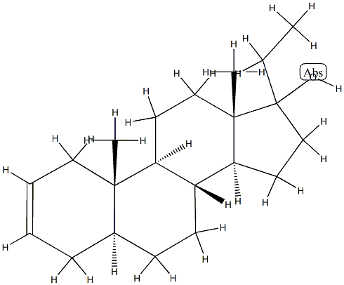 (17ξ)-5α-Pregn-2-en-17-ol,53286-39-8,结构式