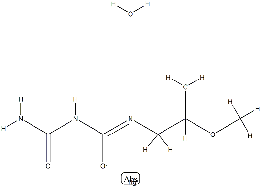 1-[3-[Hydroxymercurio(II)]-2-methoxypropyl]biuret,53370-46-0,结构式