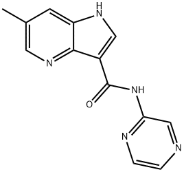 1H-Pyrrolo[3,2-b]pyridine-3-carboxamide,6-methyl-N-pyrazinyl-(9CI) Struktur