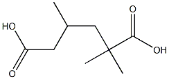 2,2,4(or 2,4,4)-trimethyladipic acid Structure