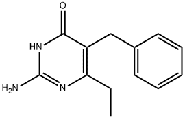 4(1H)-Pyrimidinone,2-amino-6-ethyl-5-(phenylmethyl)-(9CI) Structure