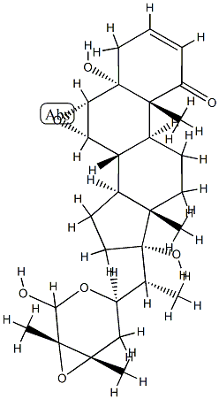 (22R,24S,25S,26R)-6α,7α:22,26:24,25-Triepoxy-5,17α,26-trihydroxy-5α-ergost-2-en-1-one Structure