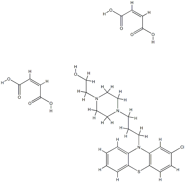 ペルフェナジンマレイン酸塩 化学構造式