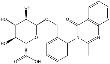 2'-hydroxymethylmethaqualone glucuronide,53551-53-4,结构式