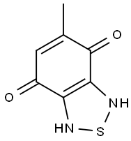 5-メチル-2,1,3-ベンゾチアジアゾール-SIV-4,7-ジオール 化学構造式