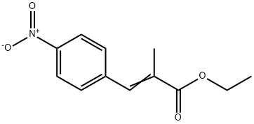 ethyl 2-methyl-3-(4-nitrophenyl)prop-2-enoate Struktur