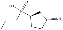 Phosphinic acid, [(1R,3R)-3-aminocyclopentyl]propyl-, rel- (9CI) 化学構造式