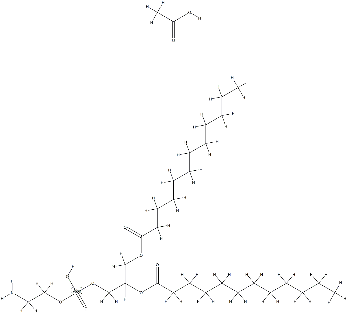 1,2-dilauroylphosphatidylethanolamine Structure