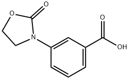 3-(2-oxo-3-oxazolidinyl)benzoic acid Struktur