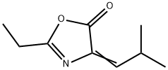 5(4H)-Oxazolone,2-ethyl-4-(2-methylpropylidene)-(9CI) Struktur