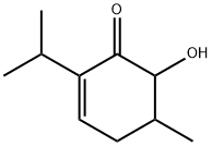 2-Cyclohexen-1-one,6-hydroxy-5-methyl-2-(1-methylethyl)-(9CI) 化学構造式