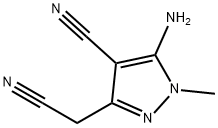 5-amino-3-(cyanomethyl)-1-methyl-1H-pyrazole-4-carbonitrile Structure