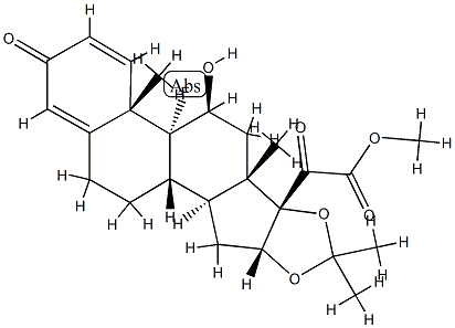 triamcinolone acetonide 21-oic acid methyl ester Structure