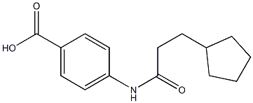 4-[(3-cyclopentylpropanoyl)amino]benzoic acid,54056-77-8,结构式