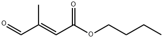 2-Butenoic acid, 3-methyl-4-oxo-, butyl ester, (2E)- Struktur
