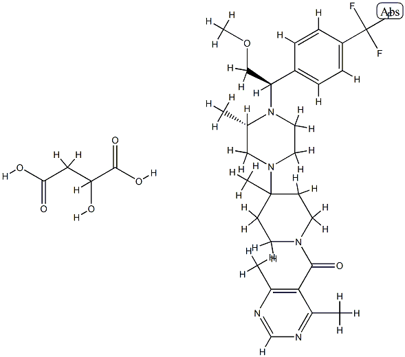 Vicriviroc Malate|1-[(4,6-二甲基-5-嘧啶基)羰基]-4-[(3S)-4-[(1R)-2-甲氧基-1-[4-(三氟甲基)苯基]乙基]-3-甲基-1-哌嗪基]-4-甲基哌啶苹果酸盐