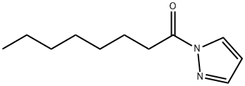 1H-Pyrazole,1-(1-oxooctyl)-(9CI) Structure