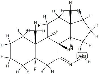 5α-アンドロスタン-7-オンオキシム 化学構造式