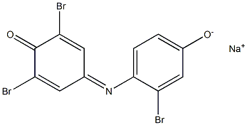 2,2',6-トリブロモインドフェノール ナトリウム 化学構造式