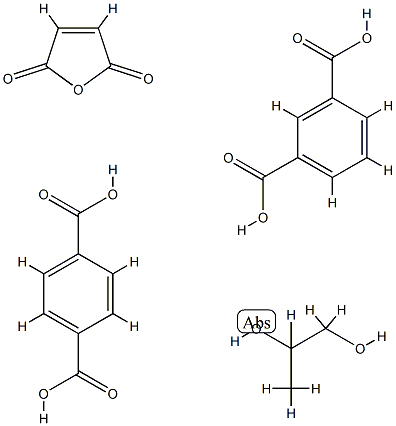1,3-Benzenedicarboxylic acid, polymer with 1,4-benzenedicarboxylic acid, 2,5-furandione and 1,2-propanediol,54228-09-0,结构式