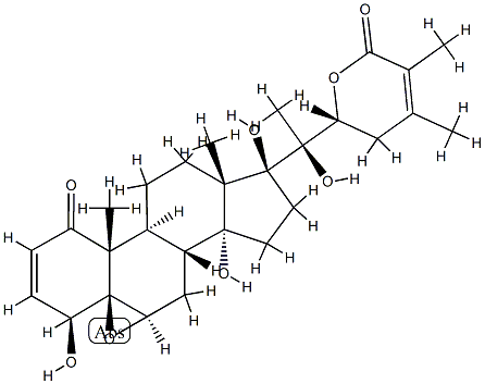 4β-ヒドロキシウィタノリドE 化学構造式