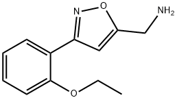 5-Isoxazolemethanamine,3-(2-ethoxyphenyl)-(9CI) Structure