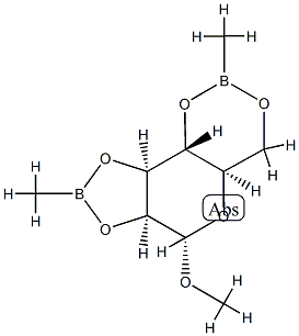 Methyl 2-O,3-O:4-O,6-O-bis(methylboranediyl)-α-D-mannopyranoside,54400-85-0,结构式