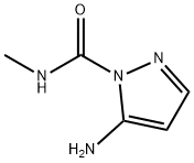 1H-Pyrazole-1-carboxamide,5-amino-N-methyl-(9CI) 结构式