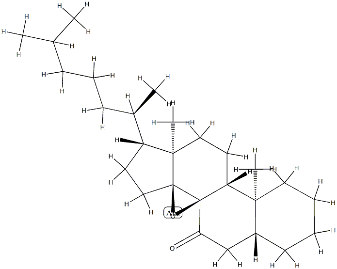 8α,14-Epoxy-5α-cholestan-7-one Struktur