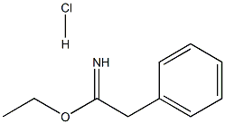 Benzeneethanimidicacid, ethyl ester, hydrochloride (1:1) Structure