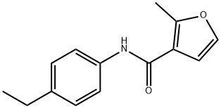 3-Furancarboxamide,N-(4-ethylphenyl)-2-methyl-(9CI) 化学構造式