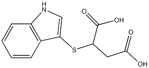 2-(1H-indol-3-ylsulfanyl)succinic acid 结构式