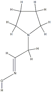 1-Pyrrolidineacetaldehyde,oxime,[C(E)]-(9CI) 结构式