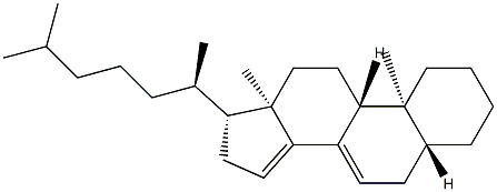 5α-Cholesta-7,14-diene Struktur