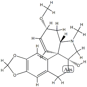 (3α)-Tazettine 结构式