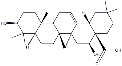 3β,16β-Dihydroxyolean-12-en-28-oic acid 结构式